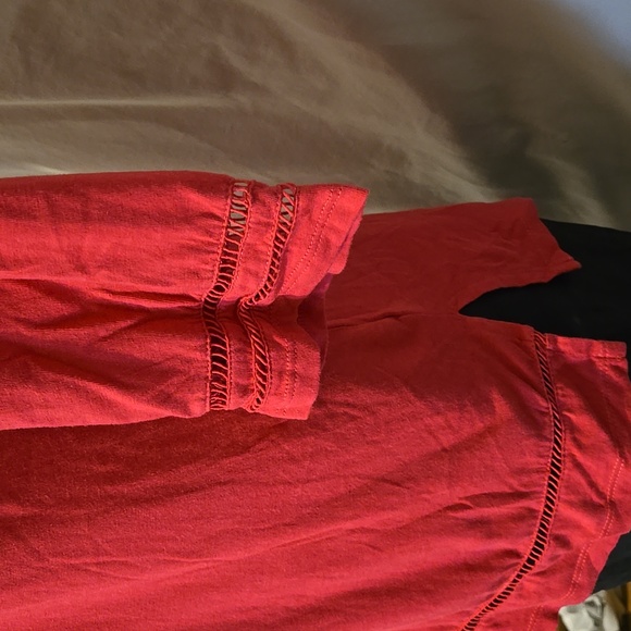 Karen Scott lattice trim top, tunic - Picture 3 of 5